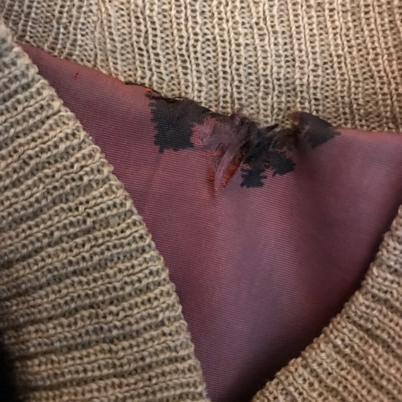 Vintage faux fur cropped bomber short jacket small - Picture 6 of 6